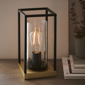 Lampă de masă Endon Caleb brass, oțel și sticlă, E27 small 5