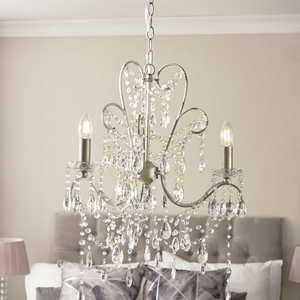 Pendul Endon Berkley 95524 argintiu antichizat cu cristal 3 × E14 small 5