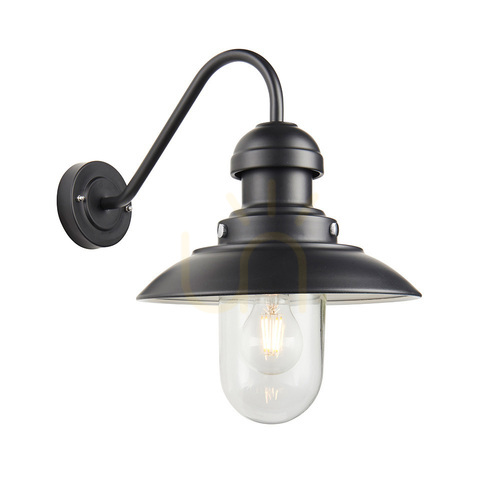 Verifica Aplica de perete Endon Hereford neagra E27 reglabila din aluminiu si sticla