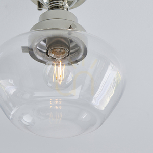 Lampă de tavan Endon Camberley Silver E27 sticlă oțel 25 cm small 5