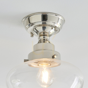 Lampă de tavan Endon Camberley Silver E27 sticlă oțel 25 cm small 6