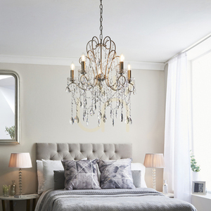 Pendul Endon Berkley Silver 5xE14 Dimmabil, Oțel și Sticlă, Ø54 cm small 4