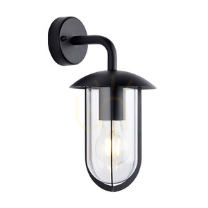 Aplica de perete Endon Quinn neagră E27 dimabilă aluminiu small 0
