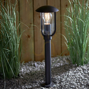 Lampă de exterior Endon Quinn neagră aluminiu E27 50 cm small 3