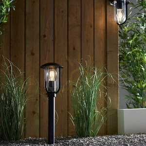 Lampă de exterior Endon Quinn neagră aluminiu E27 50 cm small 4