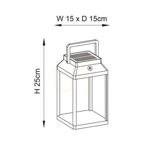 Lampă de masă Linterna negru Endon small 2