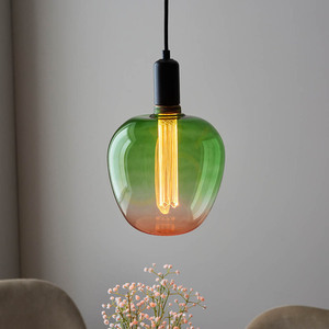 Bec LED decorativ Endon Roves E27 2,8 W 1800 K, sticlă ombré verde-roz, Ø 19 cm small 2