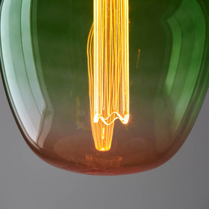 Bec LED decorativ Endon Roves E27 2,8 W 1800 K, sticlă ombré verde-roz, Ø 19 cm small 6