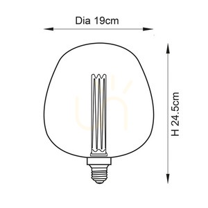 Lampa de masă Endon Roves roz E27 sticlă și oțel 24,5 cm cu bec included small 2