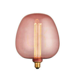 Lampa de masă Endon Roves roz E27 sticlă și oțel 24,5 cm cu bec included small 0