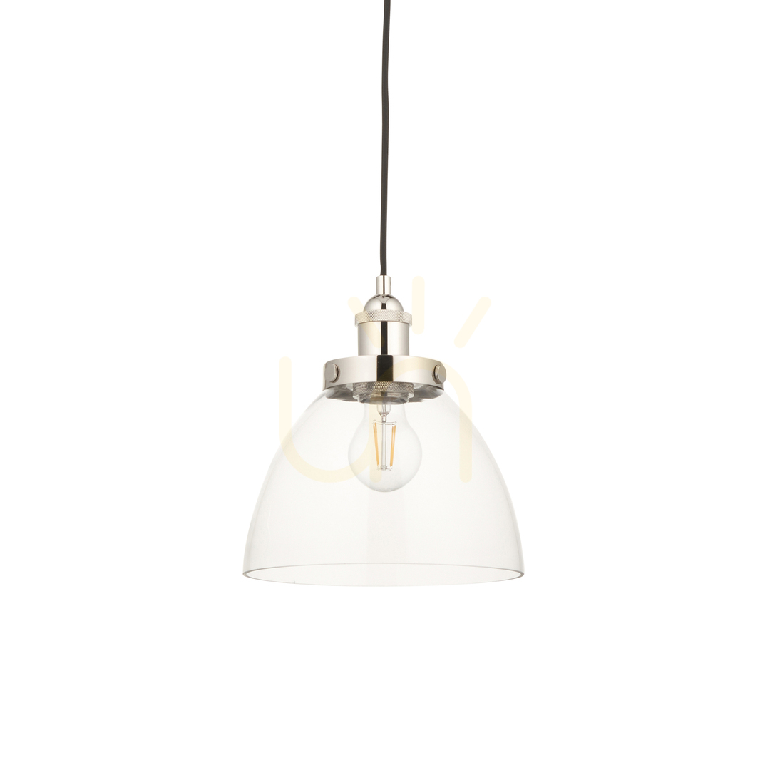 Verifica Pendul Endon Hansen Argintiu Oțel Sticlă E27 Dimmabil 22,5 cm Pendul Endon Hansen Argintiu Oțel Sticlă E27 Dimmabil 22,5 cm