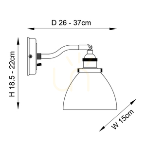 Lampă de perete Endon Hansen argintie oțel sticlă E14 dimmabilă 2 Lampă de perete Endon Hansen argintie oțel sticlă E14 dimmabilă small 2