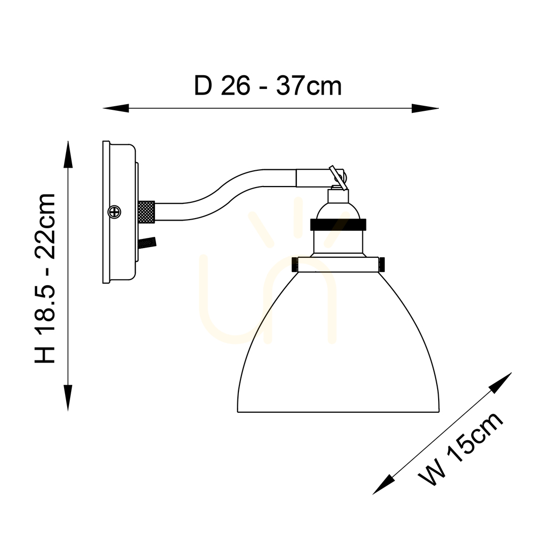 previzualizare Lampă de perete Endon Hansen argintie oțel sticlă E14 dimmabilă Lampă de perete Endon Hansen argintie oțel sticlă E14 dimmabilă