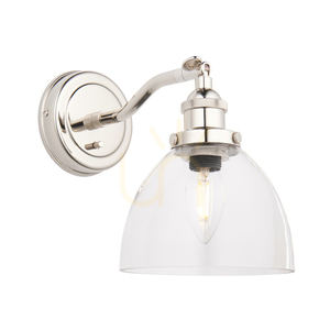Lampă de perete Endon Hansen argintie oțel sticlă E14 dimmabilă 0 Lampă de perete Endon Hansen argintie oțel sticlă E14 dimmabilă small 0