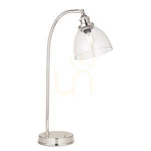 Lampă de masă Endon Hansen argintie oțel și sticlă E14 53,3 cm small 0