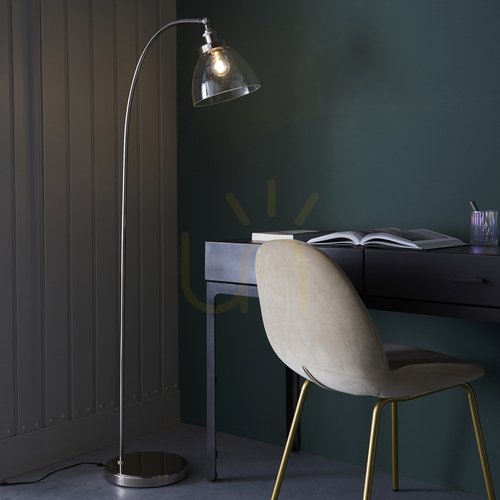 Verifica Lampă Hansen Standing Silver Endon