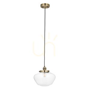 Pendul Endon Camberley alamă, sticlă, E27, dimabil, 30 cm small 8