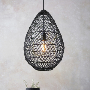 Pendul Endon Pimva negru ratan E27 35 cm dimmabil 2 Pendul Endon Pimva negru ratan E27 35 cm dimmabil small 2
