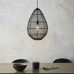 Pendul Endon Pimva negru ratan E27 35 cm dimmabil 3 Pendul Endon Pimva negru ratan E27 35 cm dimmabil small 3