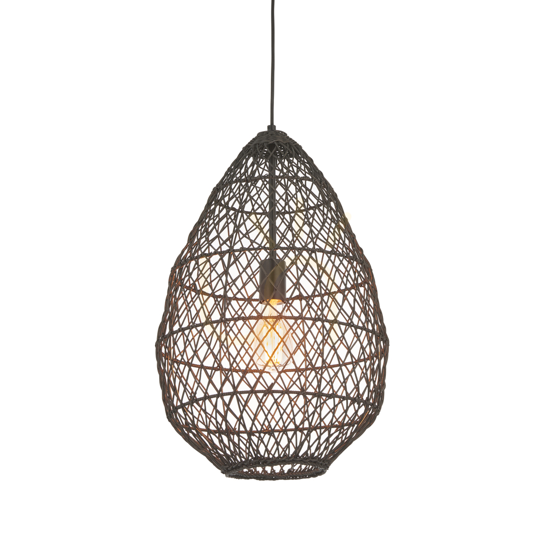 Verifica Pendul Endon Pimva negru ratan E27 35 cm dimmabil Pendul Endon Pimva negru ratan E27 35 cm dimmabil