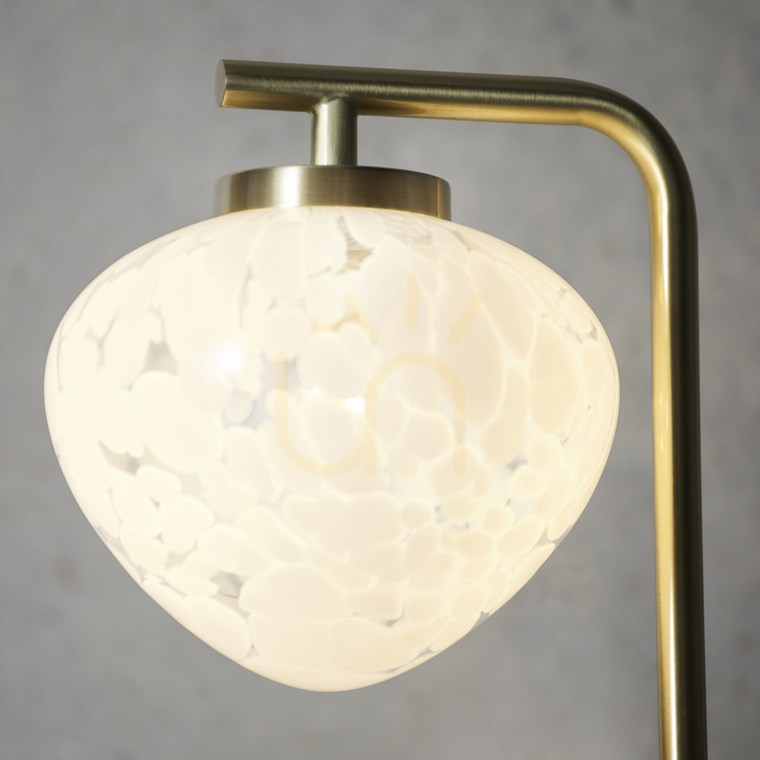 previzualizare Lampă de masă Endon Mali Brass, oțel și sticlă, G9, 42,3 cm Lampă de masă Endon Mali Brass, oțel și sticlă, G9, 42,3 cm