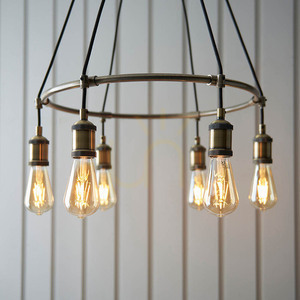 Pendul Endon Brass 6xE27 Dimmabil, Oțel Negru, 54 cm 6 Pendul Endon Brass 6xE27 Dimmabil, Oțel Negru, 54 cm small 6
