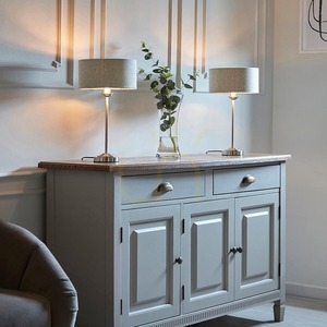 Lampă de masă Endon Highclere bej cu abajur textil 44,7 cm small 4