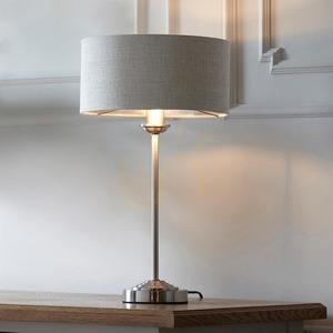 Lampă de masă Endon Highclere bej cu abajur textil 44,7 cm small 6