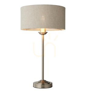 Lampă de masă Endon Highclere bej cu abajur textil 44,7 cm small 0