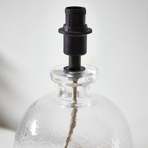 Bază de lampă de masă Endon Lyra neagră, sticlă texturată E14 29,3 cm 100910 small 1