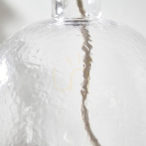 Bază de lampă de masă Endon Lyra neagră, sticlă texturată E14 29,3 cm 100910 small 5