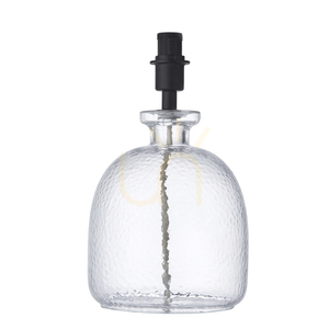 Bază de lampă de masă Endon Lyra neagră, sticlă texturată E14 29,3 cm 100910 small 0