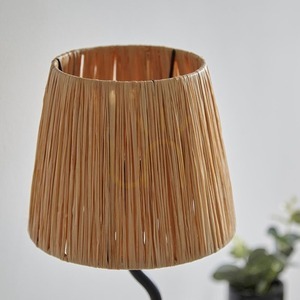 Lampă de masă Endon Wriggle neagră metal ratan, E14, 45,7 cm small 1