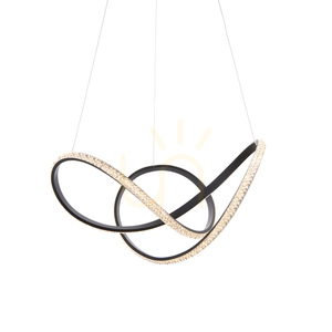 Pendant lumini Endon Francisca negru LED dimmabil 55 cm aluminiu acril 0 Pendant lumini Endon Francisca negru LED dimmabil 55 cm aluminiu acril small 0