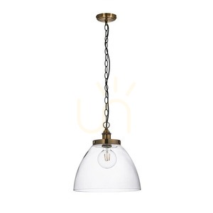 Pendul Endon Hansen Grand alamă sticlă E27 1 bec dimabil Ø33 cm 1 Pendul Endon Hansen Grand alamă sticlă E27 1 bec dimabil Ø33 cm small 1