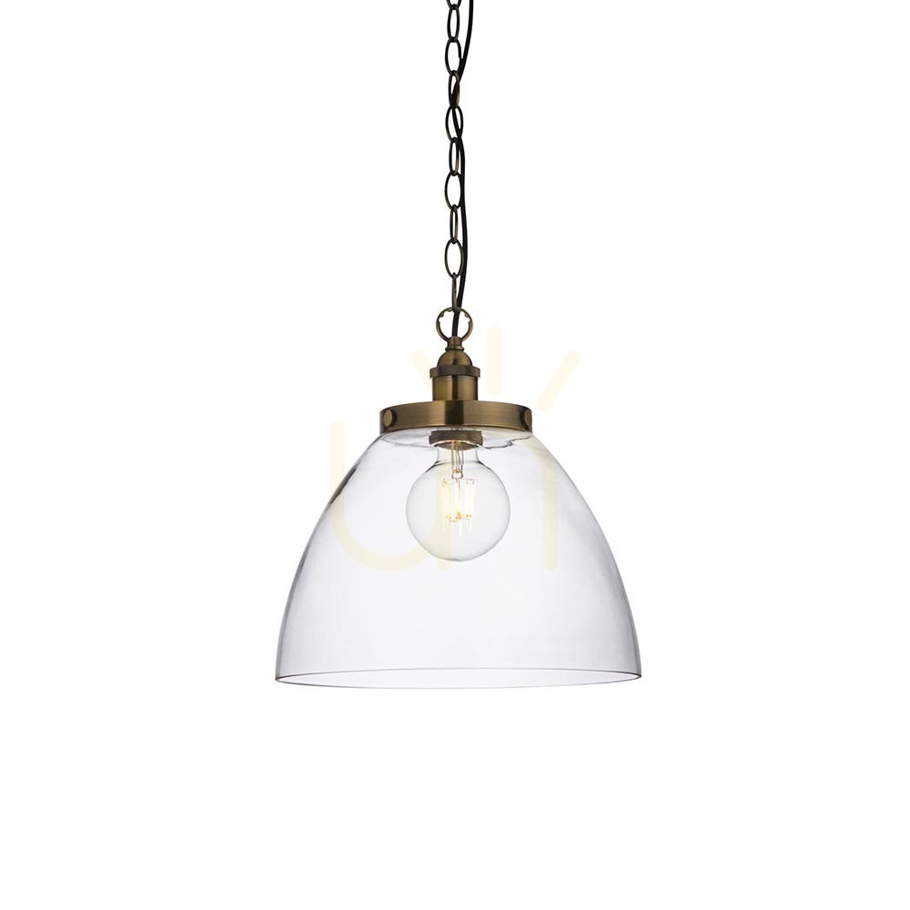 Verifica Pendul Endon Hansen Grand alamă sticlă E27 1 bec dimabil Ø33 cm Pendul Endon Hansen Grand alamă sticlă E27 1 bec dimabil Ø33 cm