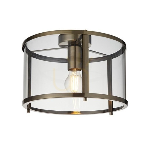 Verifica Plafond Endon Hopton alamă sticlă E27 dimmabil 31 cm