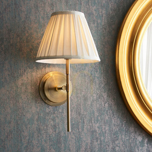 Lampă de perete Endon Rennes Carla alamă cremă E14 dimabilă 52 cm small 2