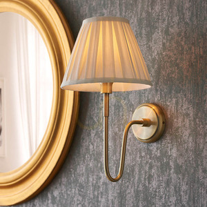 Lampă de perete Endon Rouen Carla alamă crem E27 dimmabilă 49 cm small 1