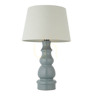 Lampă de masă Endon Provence & Cici 103369 ceramică gri, abajur din in, 66 cm small 8