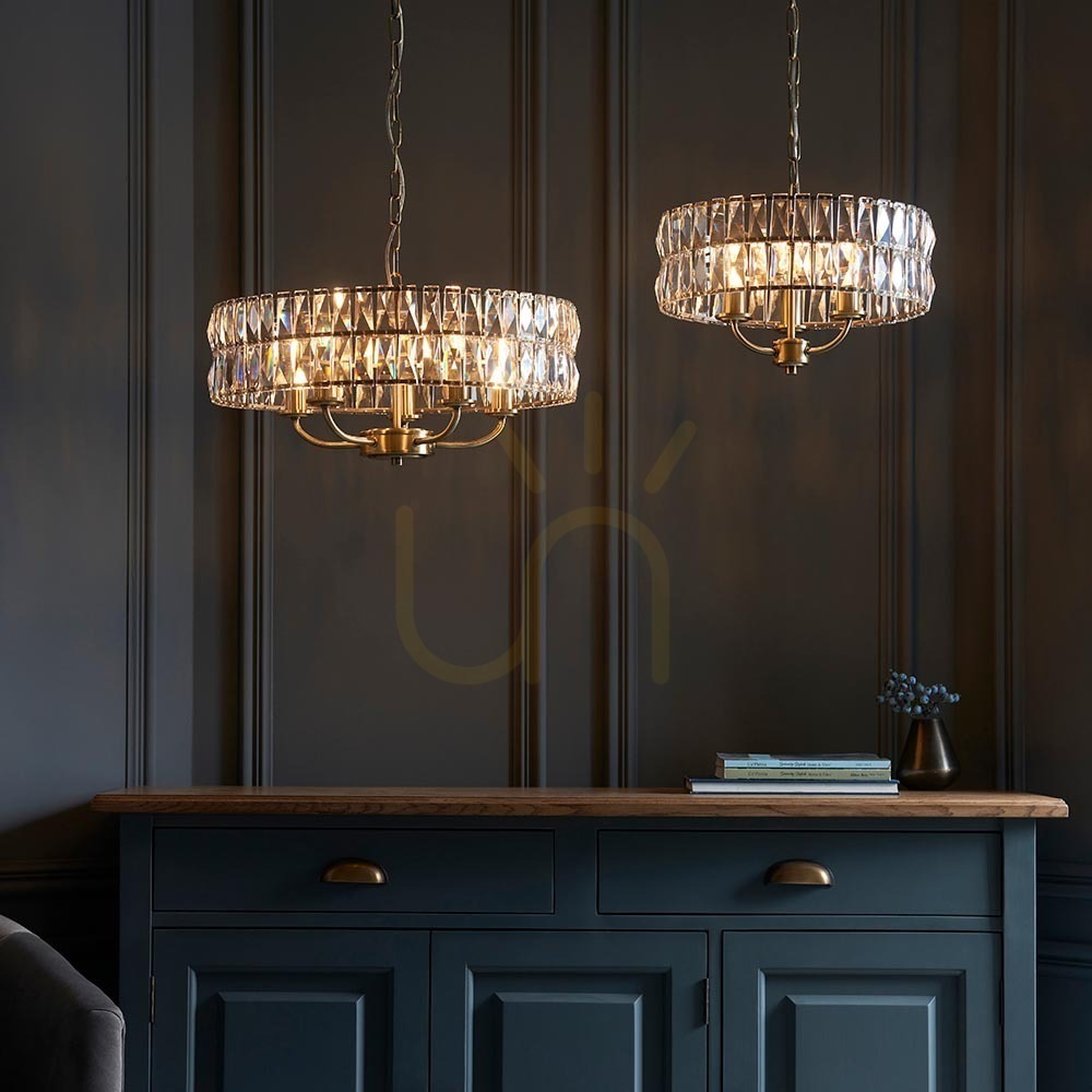 Afişa Pendul Endon Clifton Brass 3xE14 Alamă Oțel Sticlă Dimmabil Pendul Endon Clifton Brass 3xE14 Alamă Oțel Sticlă Dimmabil