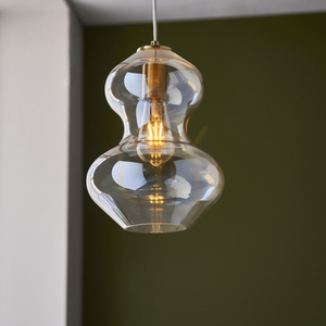 Lampă pendant Endon Kelda alamă sticlă E27 reglabilă 50-155 cm 5 Lampă pendant Endon Kelda alamă sticlă E27 reglabilă 50-155 cm small 5