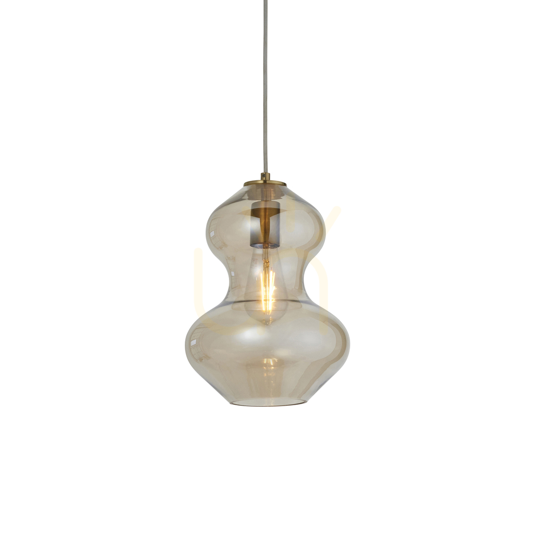 Verifica Lampă pendant Endon Kelda alamă sticlă E27 reglabilă 50-155 cm Lampă pendant Endon Kelda alamă sticlă E27 reglabilă 50-155 cm