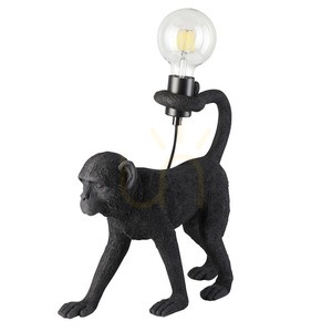 Lampă de masă Endon Capuchin neagră E27 rășină oțel small 9