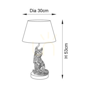 Lampă de masă Endon Fox neagră, abajur textil, E14, 53 cm 2 Lampă de masă Endon Fox neagră, abajur textil, E14, 53 cm small 2