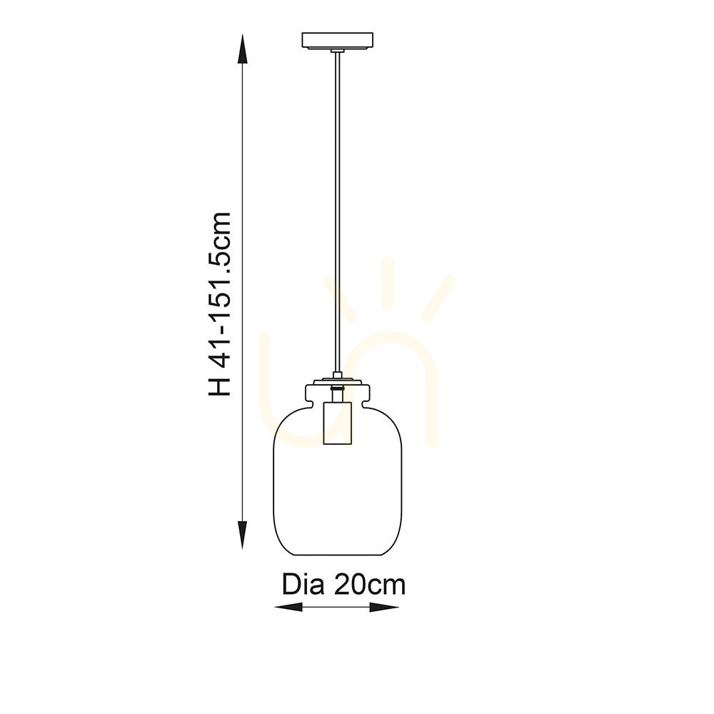 previzualizare Pendul Endon Lyra Brass 20 cm Sticlă Alamă E27 Dimmable Pendul Endon Lyra Brass 20 cm Sticlă Alamă E27 Dimmable
