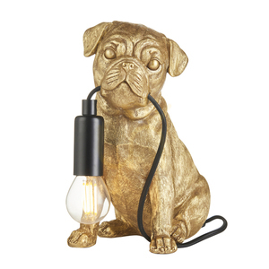 Lampă de masă Endon Pug Puppy neagră rășină oțel E14 small 0