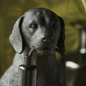 Lampă de masă Endon Labrador Puppy negru rășină oțel E14 23,5 cm small 4