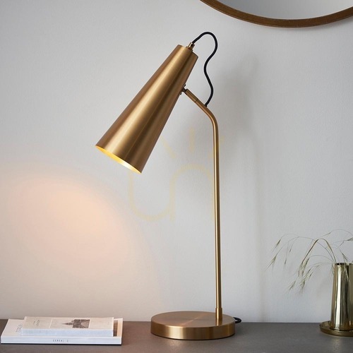 Verifica Lampă de masă Endon Karna alamă, oțel, E27, 67,5 cm