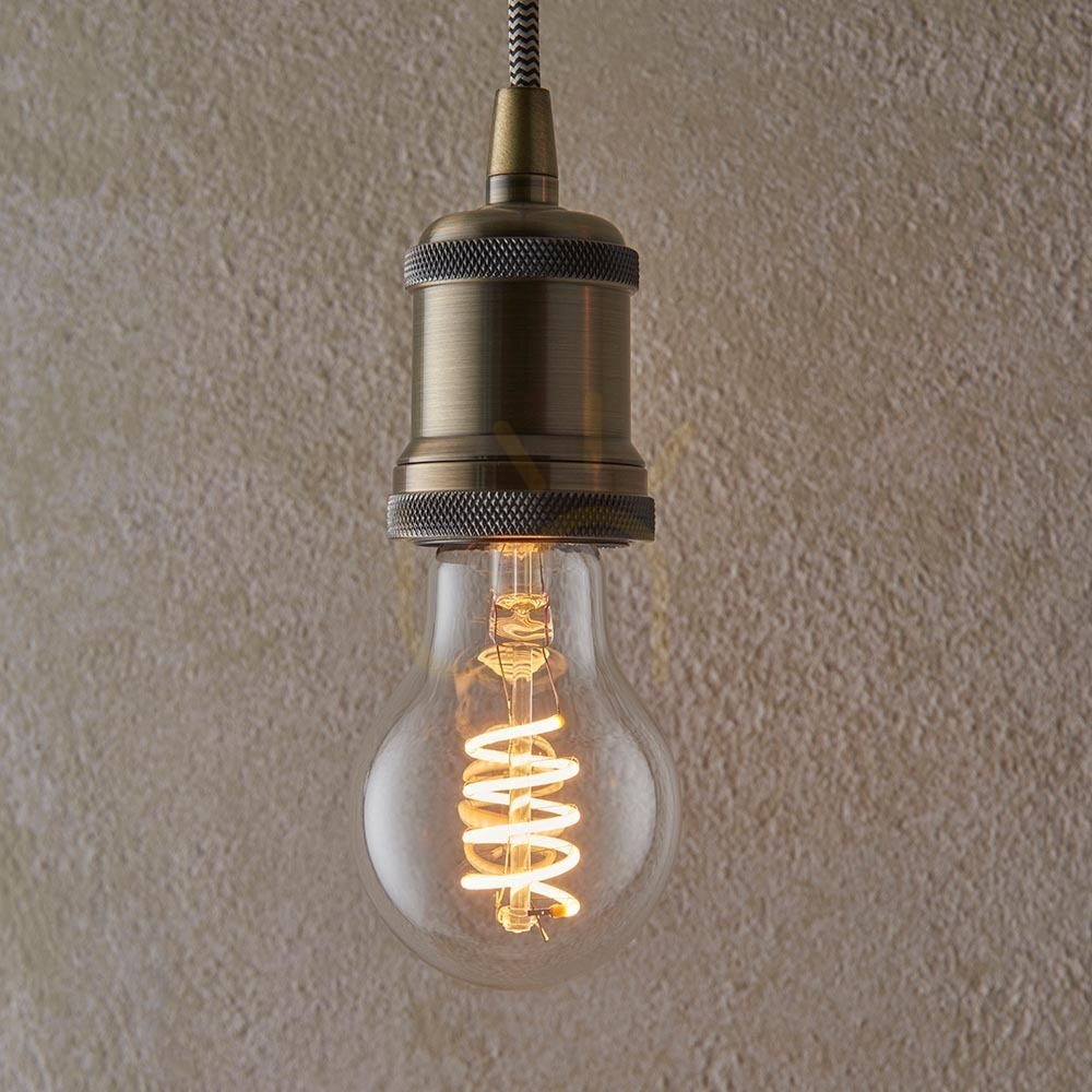 Afişa Bec LED E27 Spirală GLS Transparent Endon 4W Dimabilă Glass 10,5 cm Bec LED E27 Spirală GLS Transparent Endon 4W Dimabilă Glass 10,5 cm